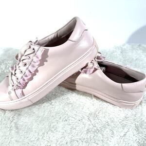 Tory Sport(Tory Burch line) Soft Blush-pink Low-Top Lace-up Ruffle Size 9M